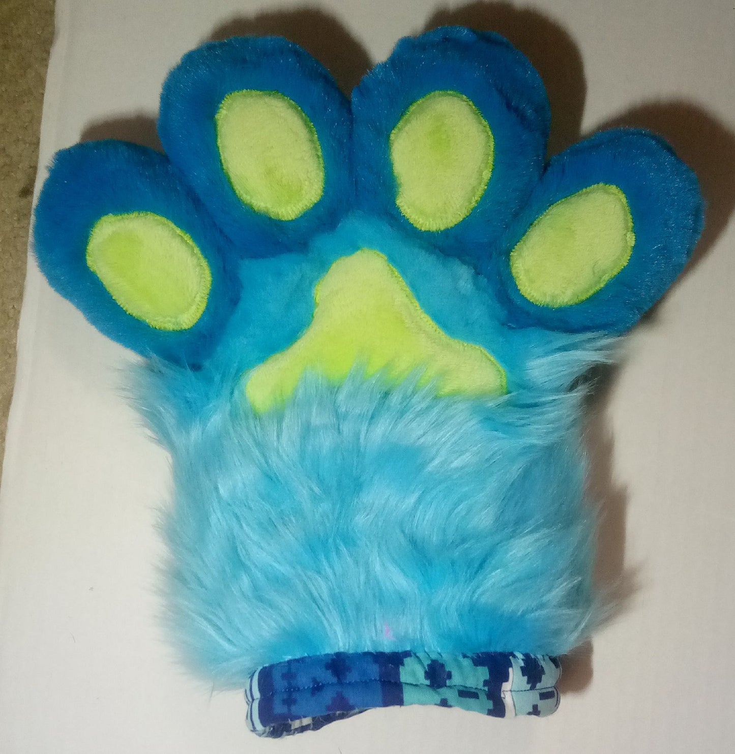 Cyan Glitch Furry Paws - Furry Paws