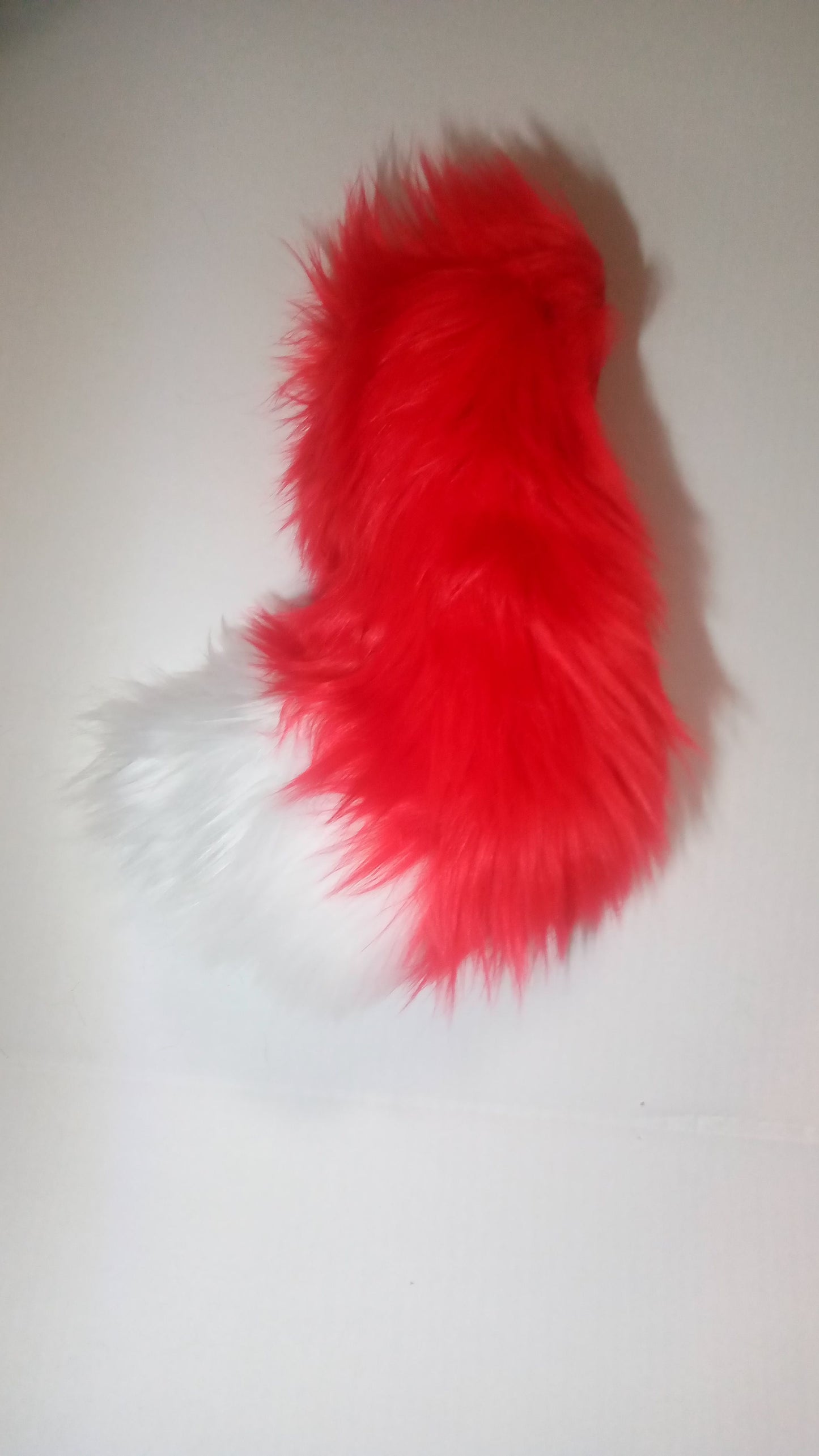 Fire Red White Tipped Fox Tail - Furry Tails