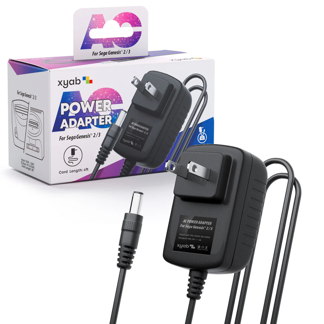 XYAB Sega Genesis 2/3 Power Adapter - Sega Genesis