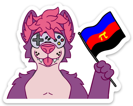 RGW Retro Flag Sticker [Polyamory] - Stickers