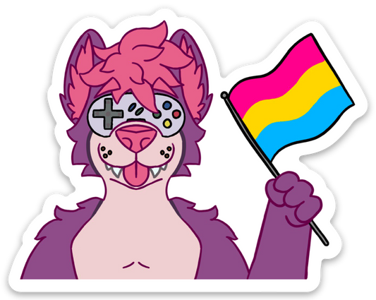 RGW Retro Flag Sticker [Pansexual] - Stickers