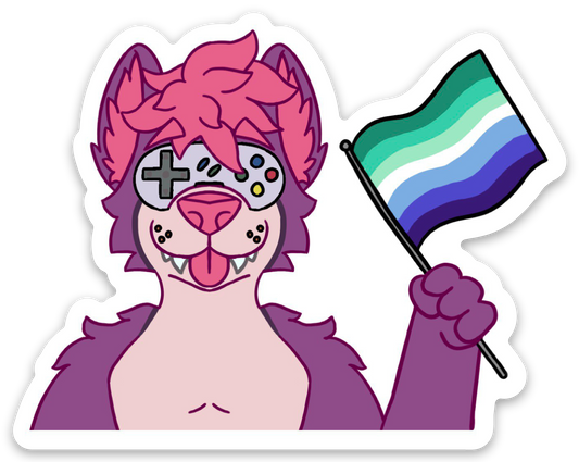 RGW Retro Flag Sticker [Gay / MLM] - Stickers