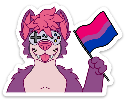 RGW Retro Flag Sticker [Bisexual] - Stickers