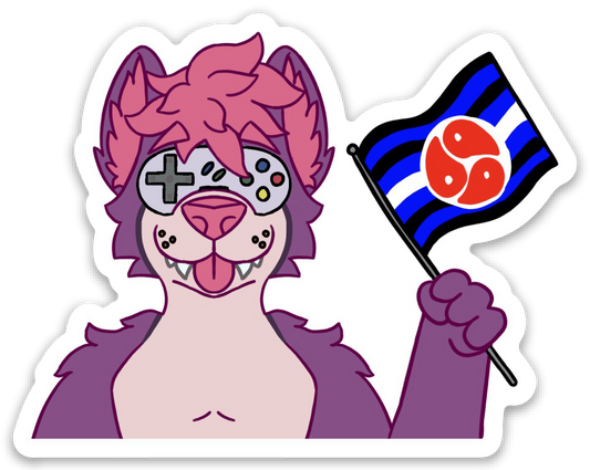 RGW Retro Flag Sticker [BDSM] - Stickers